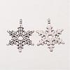 Christmas Snowflake Tibetan Style Alloy Pendants A0353Y-3