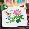 Plastic Reusable Drawing Painting Stencils Templates DIY-WH0202-293-7