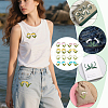 16Pcs 16 Colors Polyester & Cotton Clothing Patches DIY-FG0010-39-5