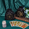 2Pcs 2 Styles Printed Velvet Drawstring Storage Bags for Tarot Card ABAG-CN0001-78-4