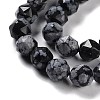 Natural Snowflake Obsidian Beads Strands G-NH0021-A09-01-4