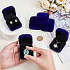 Flocking Jewelry Pendant Storage Boxes CON-WH0089-181B-3