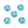 Plating Transparent Acrylic Beads OACR-G016-27I-1