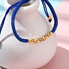 Polyester Cord Braided Bead Bracelets for Women BJEW-L698-01G-13-3