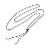 Non-Tarnish Adjustable 304 Stainless Steel Slider Necklaces NJEW-L156-002A-P-3