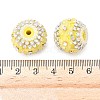 Bling Resin Rhinestone Flower Beads LS-OACR-D310-01P-B-2