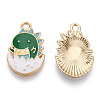 Alloy Enamel Pendants X-ENAM-T009-58A-RS-1