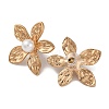 Alloy & Plastic Pearl Stud Earrings for Women EJEW-U028-08G-3