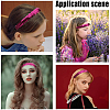 GORGECRAFT Wide Stretch Sparkling Headband OHAR-WH0001-07F-5