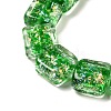 Handmade Dichroic Foil Glass Beads Strands DICH-U001-07E-3