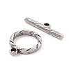 Non-Tarnish 304 Stainless Steel Toggle Clasps STAS-G262-03P-2