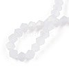 Imitate Austrian Crystal Bicone Frosted Glass Beads Strands LS-EGLA-A039-T4mm-MB13-4