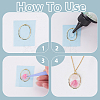 Unicraftale 40Pcs 2 Colors Alloy Open Back Bezel Pendants FIND-UN0003-23-5