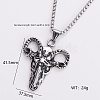 Gothic 316 Surgical Stainless Steel Pendant Box Chain Necklaces for Men ZF3615-11-1