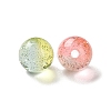 Gradient Color Transparent Resin Beads with Gold Foil RESI-A035-10A-2