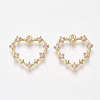 Brass Cubic Zirconia Pendants KK-T038-506B-1