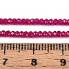 Lab Grown Red Corundum Beads Strands G-G106-A45-05-4
