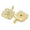 Rack Plating Brass Cubic Zirconia Pendants KK-K392-05G-2