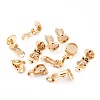 304 Stainless Steel Clip-on Earring Setting STAS-L244-50C-G-1