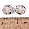Handmade Lampwork Core European Beads LAMP-Q042-02A-4