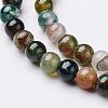 Natural Indian Agate Beads Strands GSR4mmC002-2