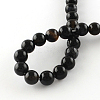 Natural Black Onyx Round Bead Strands G-R198-12mm-3