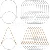 SUPERFINDINGS 16Pcs 2 Style Tinplate Wire Hanger FIND-FH0002-55-1