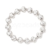 2Pcs 2 Styles Alloy & Electroplate Non-magnetic Synthetic Hematite Beaded Stretch Bracelets for Women BJEW-JB13373-3