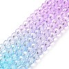 Transparent Glass Beads Strands GLAA-L045-01A-02-2