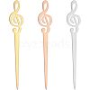 Unicraftale 3Pcs 3 Colors Stainless Steel Sealing Wax Mixing Stirrers STAS-UN0040-10-1