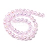 Plating Natural Selenite Beads Strands G-G120-A01-03-01-3