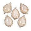 Natural Moonstone Faceted Teardrop Links G-B126-03G-06-1