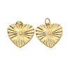 Brass Micro Pave Clear Cubic Zirconia Pendants ZIRC-P086-11G-2