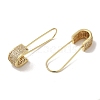 Brass Micro Pave Cubic Zirconia Hoop Earrings for Women EJEW-C097-26G-01-2