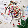  Jewelry 10 Style Polyester Imitation Flower Ornamenrt Accessories DIY-PJ0001-33-14