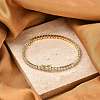 Brass Micro Pave Clear Cubic Zirconia Bracelets for Women BJEW-M047-03G-1