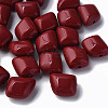 Opaque Acrylic Beads MACR-S373-15A-A01-3