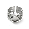 304 Stainless Steel Cuff Ring Components SA-CBA37BC-16A-P-2