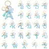 Resin & Acrylic & Faux Suede Tassel Keychain X1-KEYC-YW00117-01-2