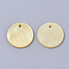 Yellow Shell Pendants SSHEL-S251-40-2