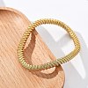 304 Stainless Steel Stretch Bangles for Women BJEW-P315-02G-G-3