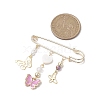 Alloy Enamel Charm Pins JEWB-BR00162-3