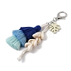 Handmade Macrame Nylon Thread Pendant Decorations HJEW-P019-11P-03-3