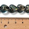 Handmade Dichroic Foil Glass Beads Strands DICH-U001-03E-4