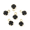 Brass Glass Charms KK-C097-08G-04-1