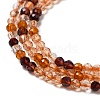 Transparent Glass Beads Strands GLAA-H027-01D-4