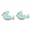 Alloy Enamel Pendants PALLOY-N170-028A-NR-1