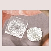 Flower Silicone Clear Stamps with Acrylic Blocks DIY-G121-07C-1