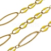 304 Stainless Steel Enamel Link Chains CHS-U003-01G-08-1