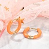 PVD Vacuum Plating 201 Stainless Steel Enamel Hoop Earrings EJEW-Q002-07G-3